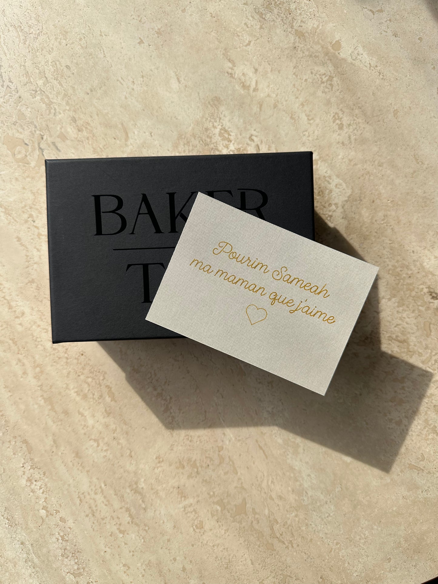Boite cadeau et Carte Personnalisée
