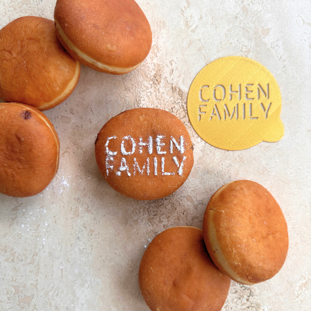 Hanouka Personnalisé - Pochoir NOM + Family