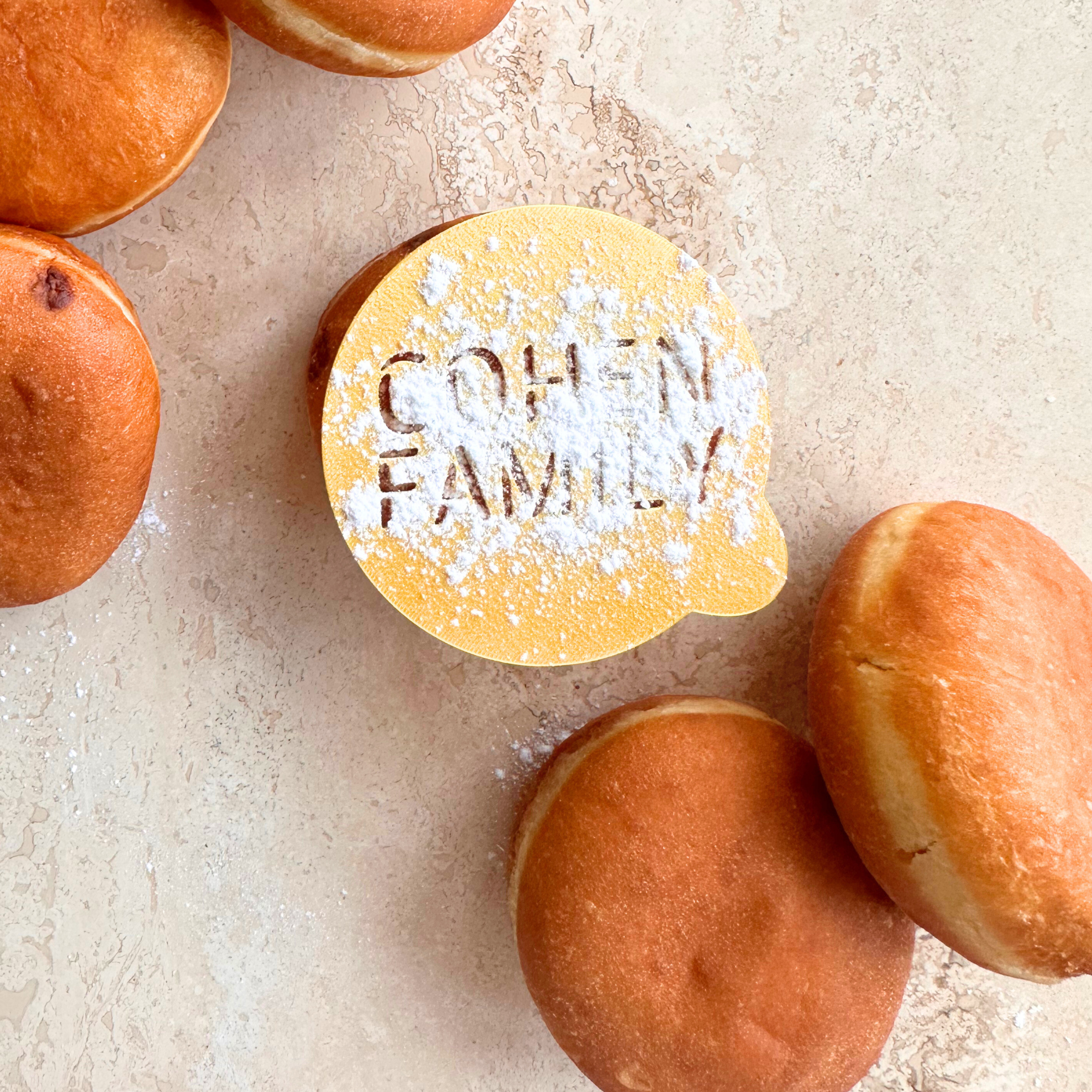 Hanouka Personnalisé - Pochoir NOM + Family