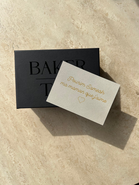 Boite cadeau et Carte Personnalisée